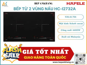 Bếp từ 2 vùng nấu Hafele HC-I2732A - 536.61.726 - Made in Malaysia 